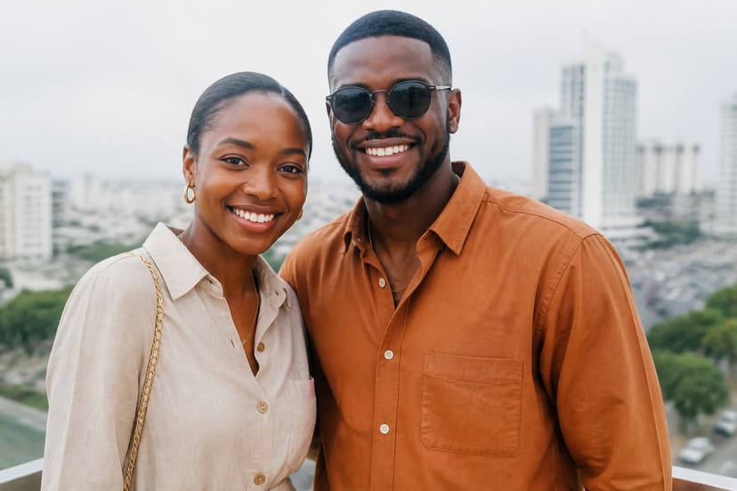 Couple congolais élégant à Kinshasa